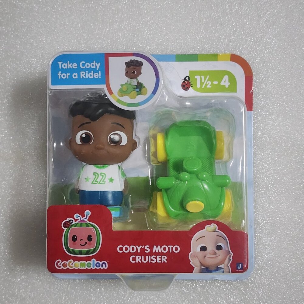 CoComelon Cody's Moto Cruiser Jazwares Toy Figure Vehicle Set 1003677 New